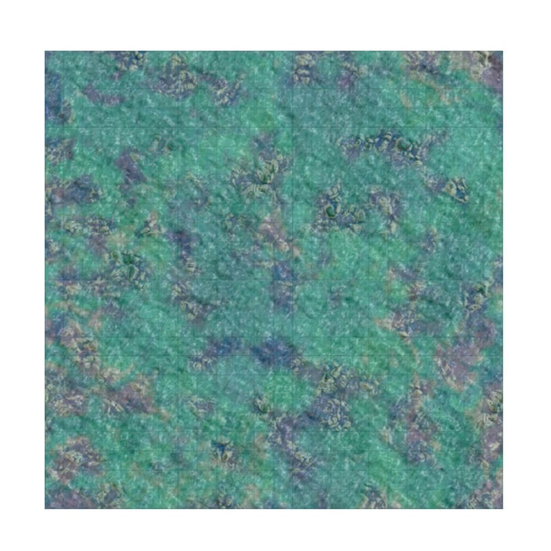 Warlock Tiles Caverns Subterranean Lake Game Mat